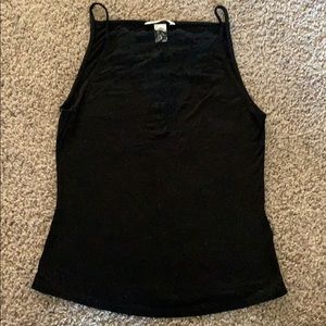 Black tank top with lace